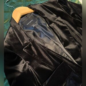 Banana Republic Black Velvet Blazer Jacket Size 6